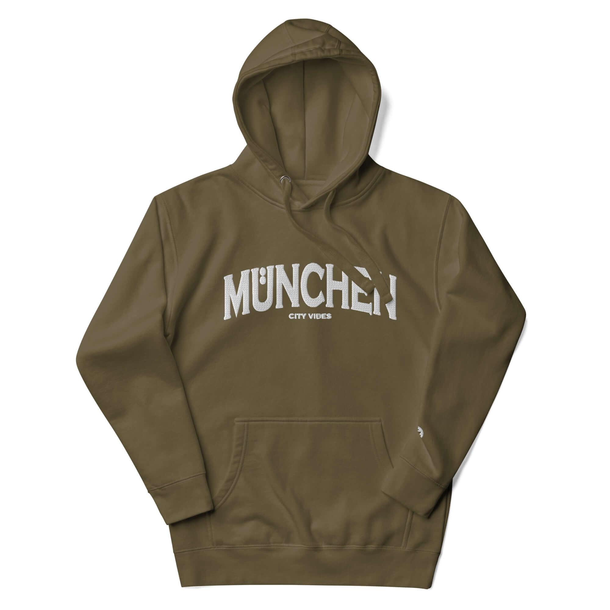 VIBES Hoodie City | MÜNCHEN (Grün/Weiß) * Unisex - Time Of Vibes