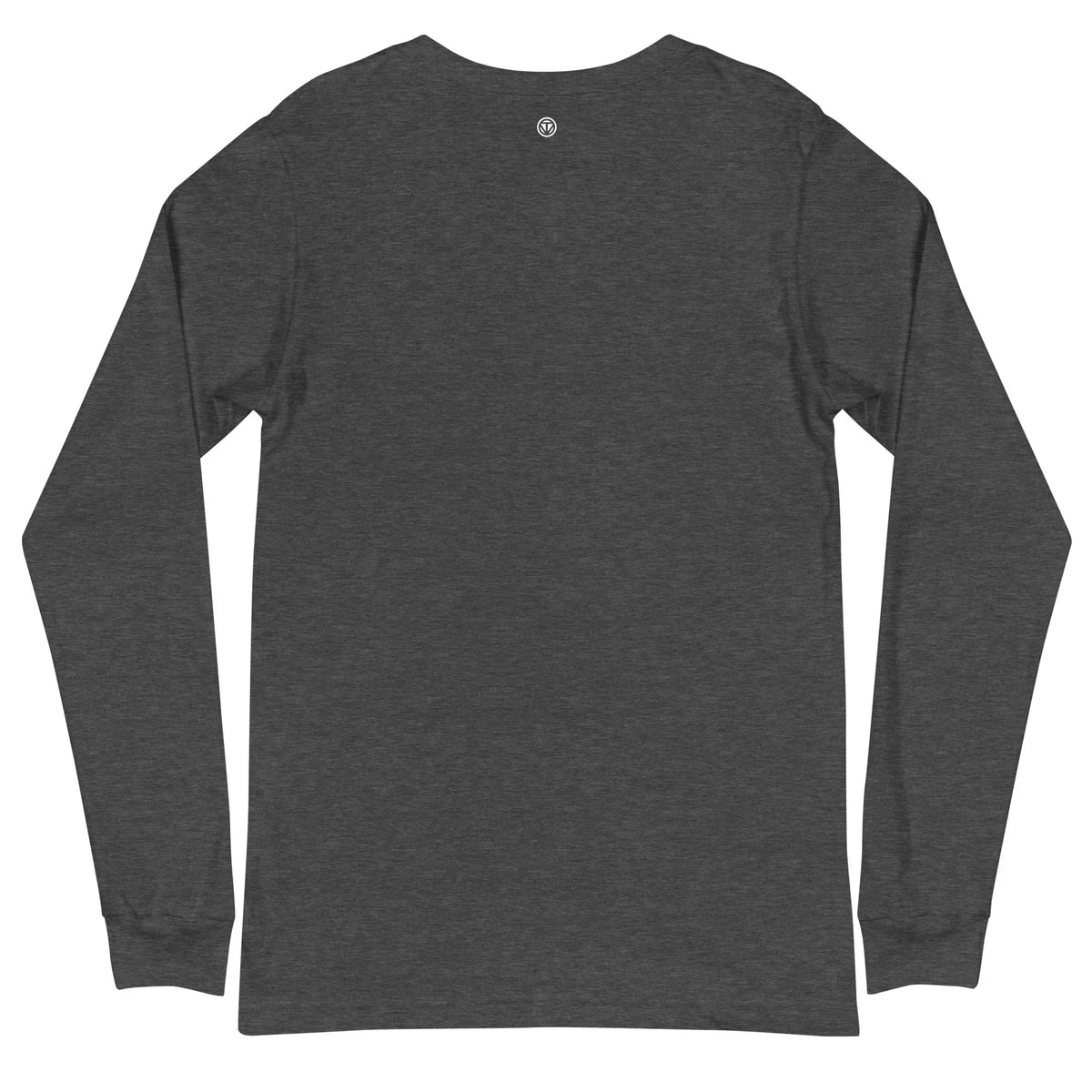 Rückseite des CREWILD Langarmshirts in Grau für Unisex