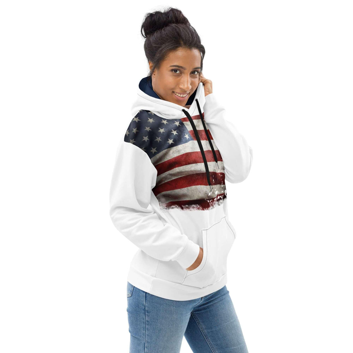VIBES Premium Hoodie | USA (Weiß) * Unisex - Time Of Vibes