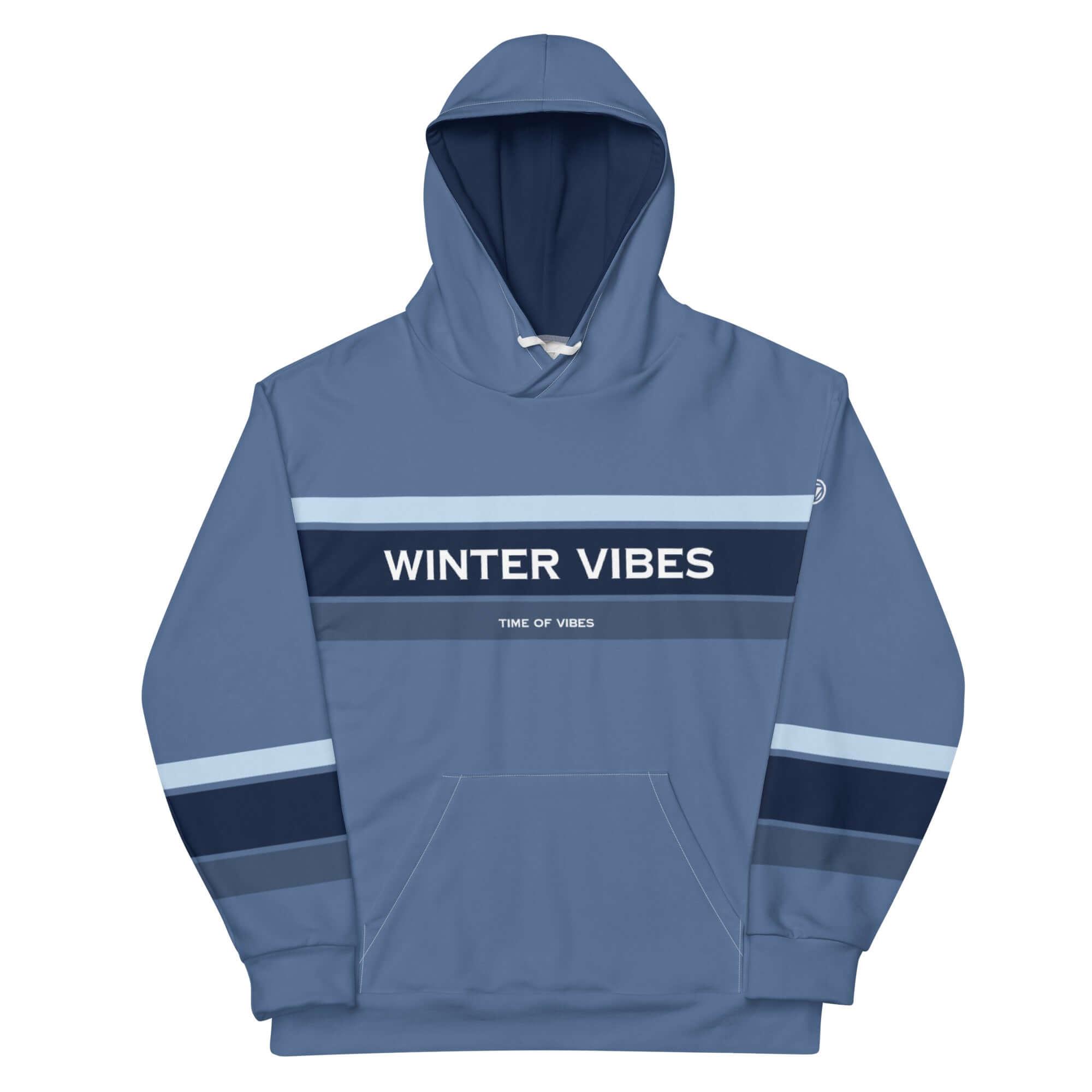 VIBES Premium Hoodie | WINTER (Blau) * Unisex - Time Of Vibes