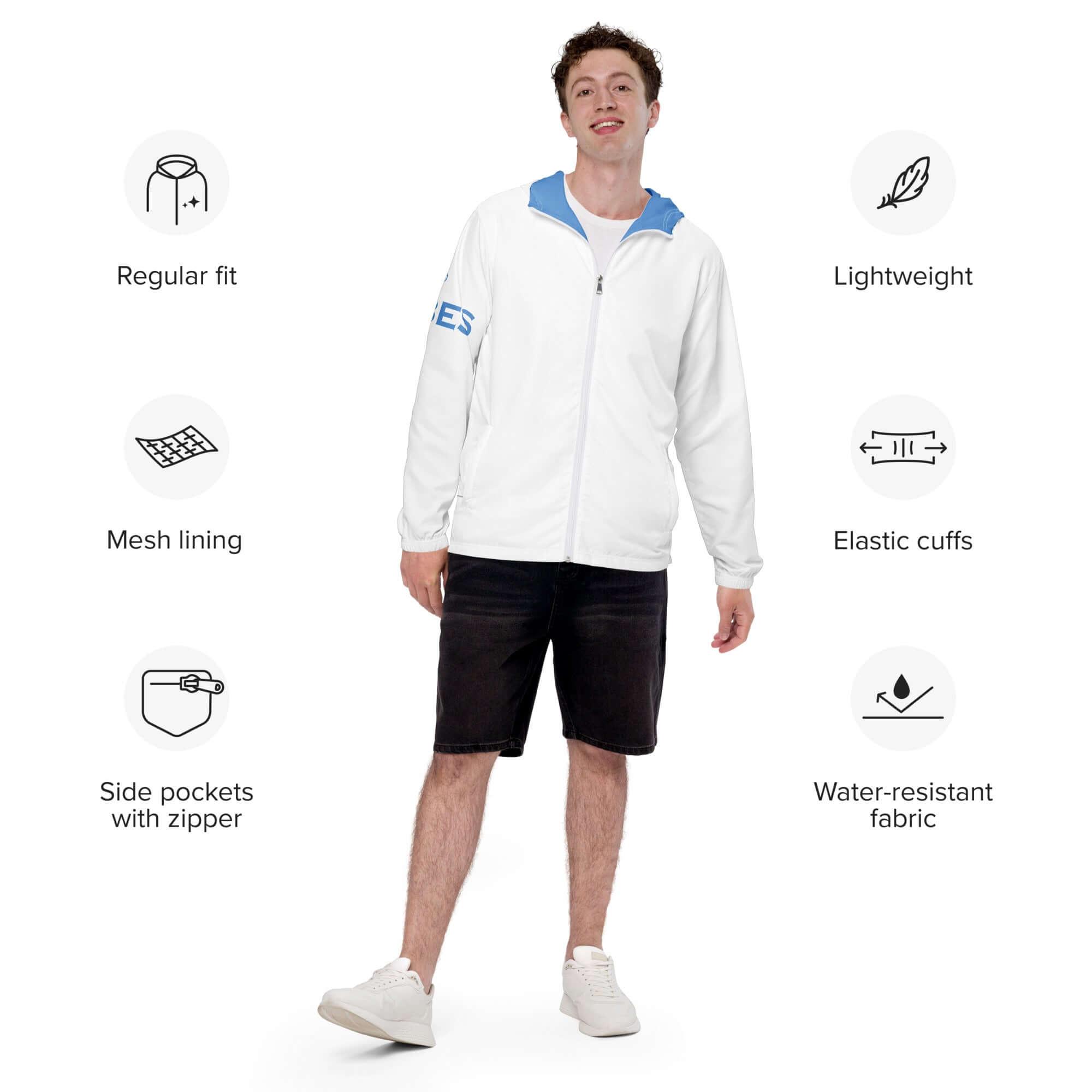 VIBES Windjacke | 23 (Weiß/Blau) * Herren - Time Of Vibes