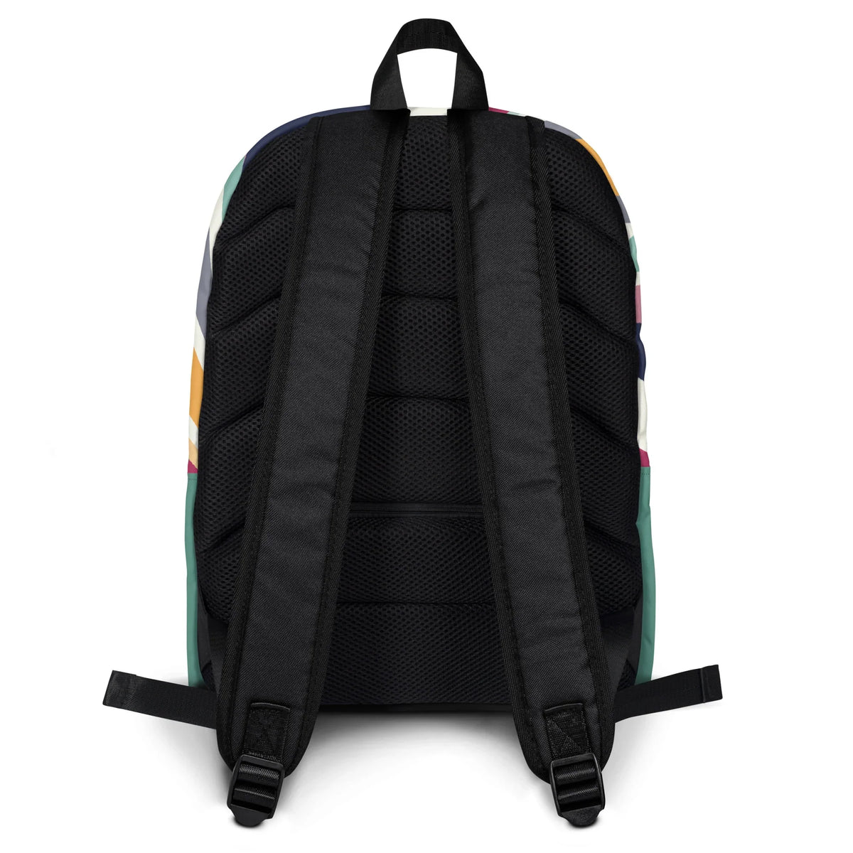 Rückansicht des CREWILD Rucksacks COLORS mit gepolsterten Schultergurten und Rückenlehne