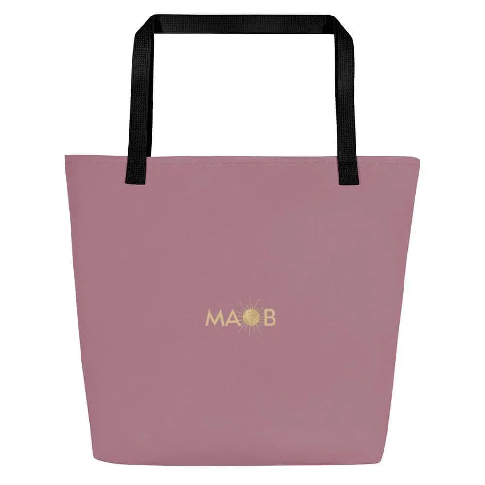 Rosa MAOB Tragetasche von CREWILD mit goldenem Logo und schwarzen Henkeln