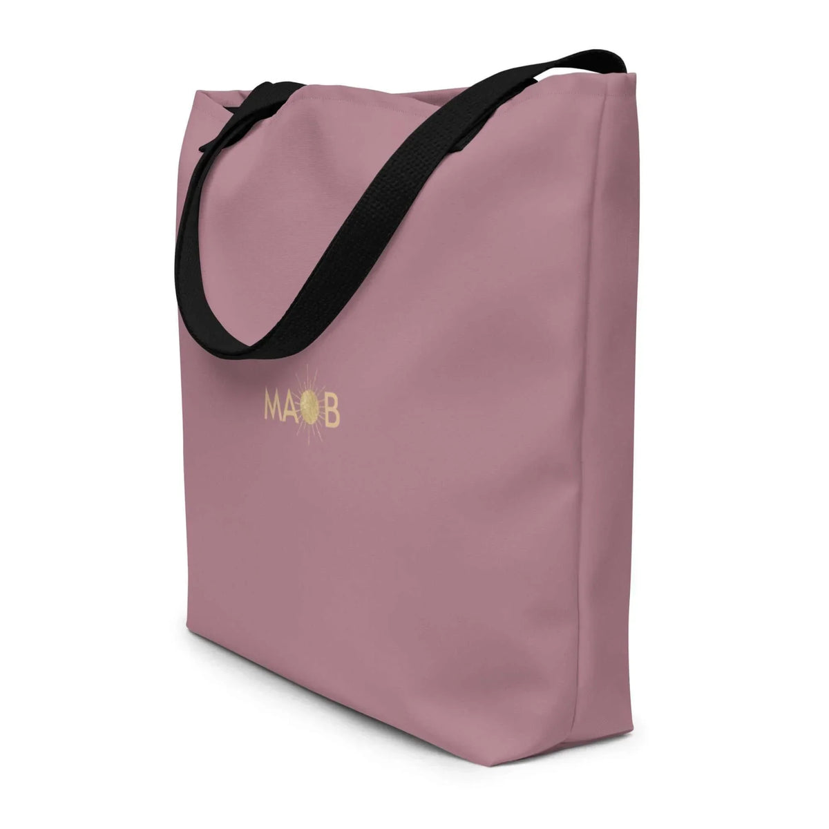 Rosa CREWILD MAOB Tragetasche mit schwarzen Henkeln und goldenem Logo-Print
