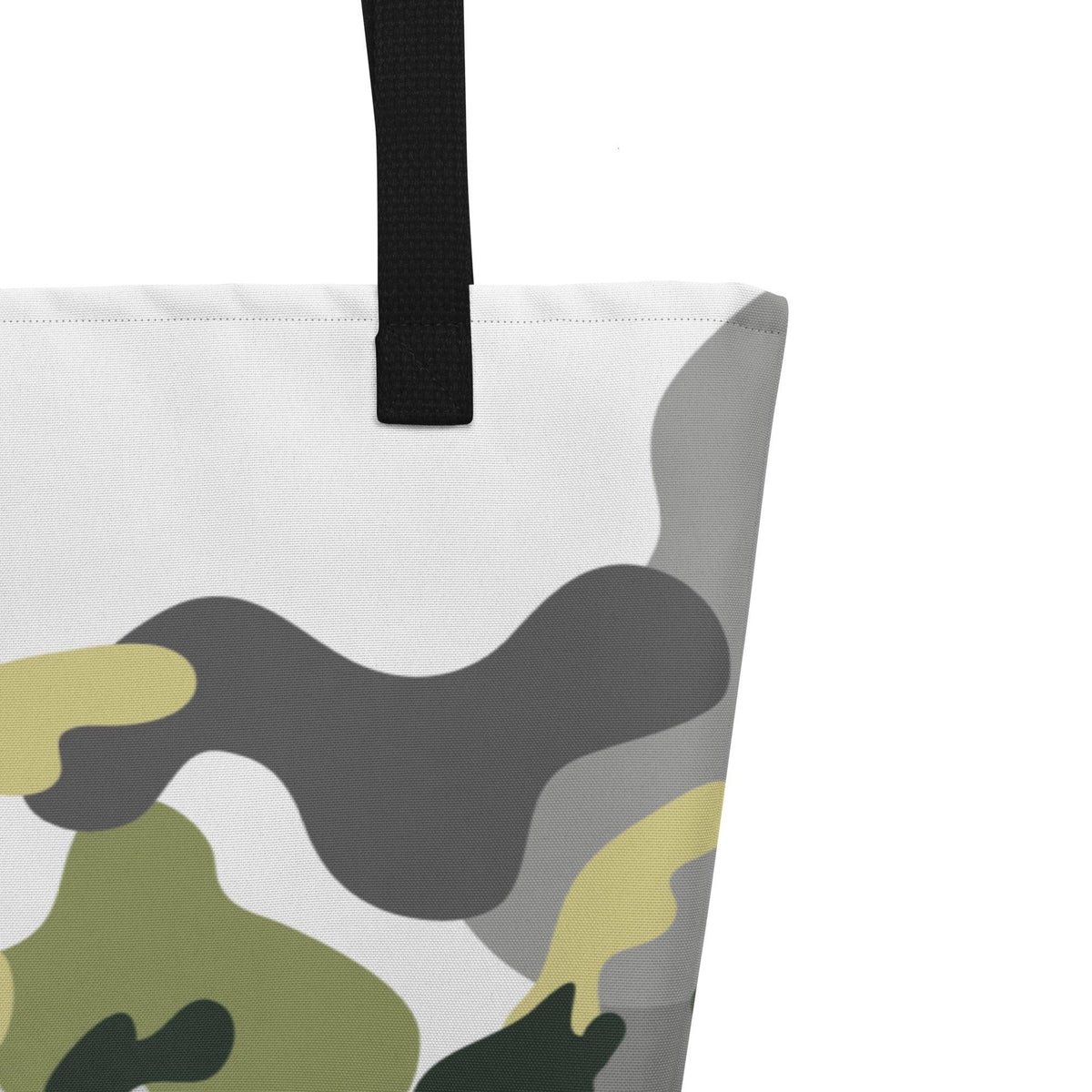 CREWILD Tragetasche mit modernem Camouflage-Muster in Grau, Grün und Beige