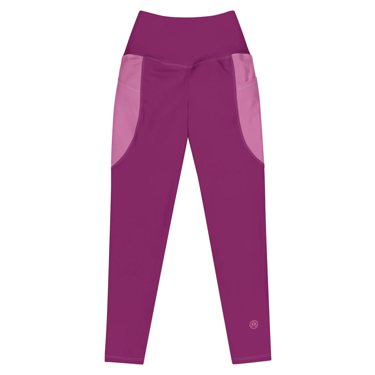 CREWILD Leggings in Pink mit seitlichen Taschen und hohem Bund