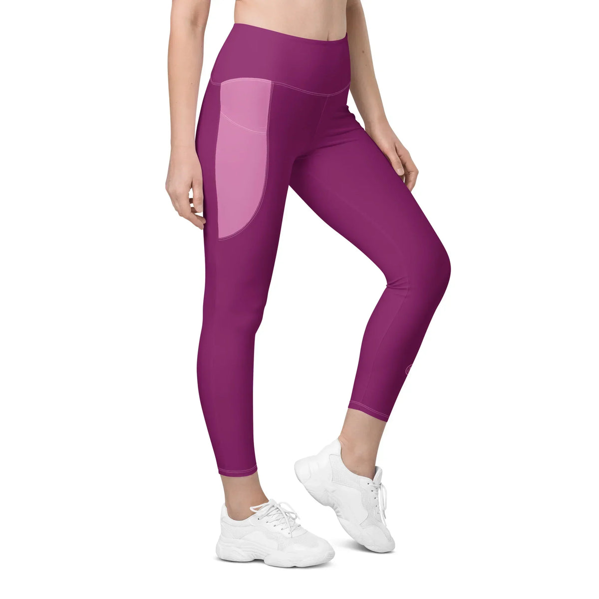 CREWILD Leggings in Pink mit praktischer Seitentasche für Damen