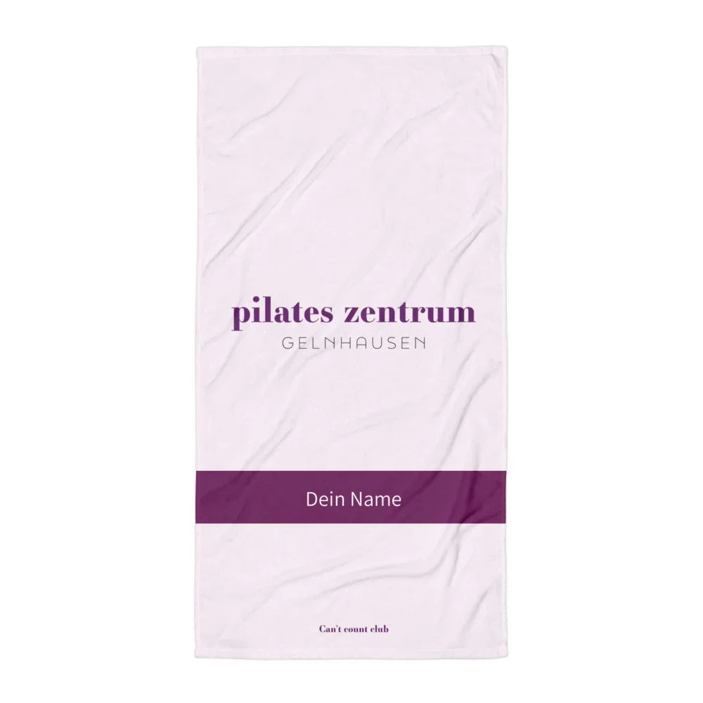 PILATES ZENTRUM Handtuch (zwei Größen) Inklusive Personalisierung! - Time Of Vibes
