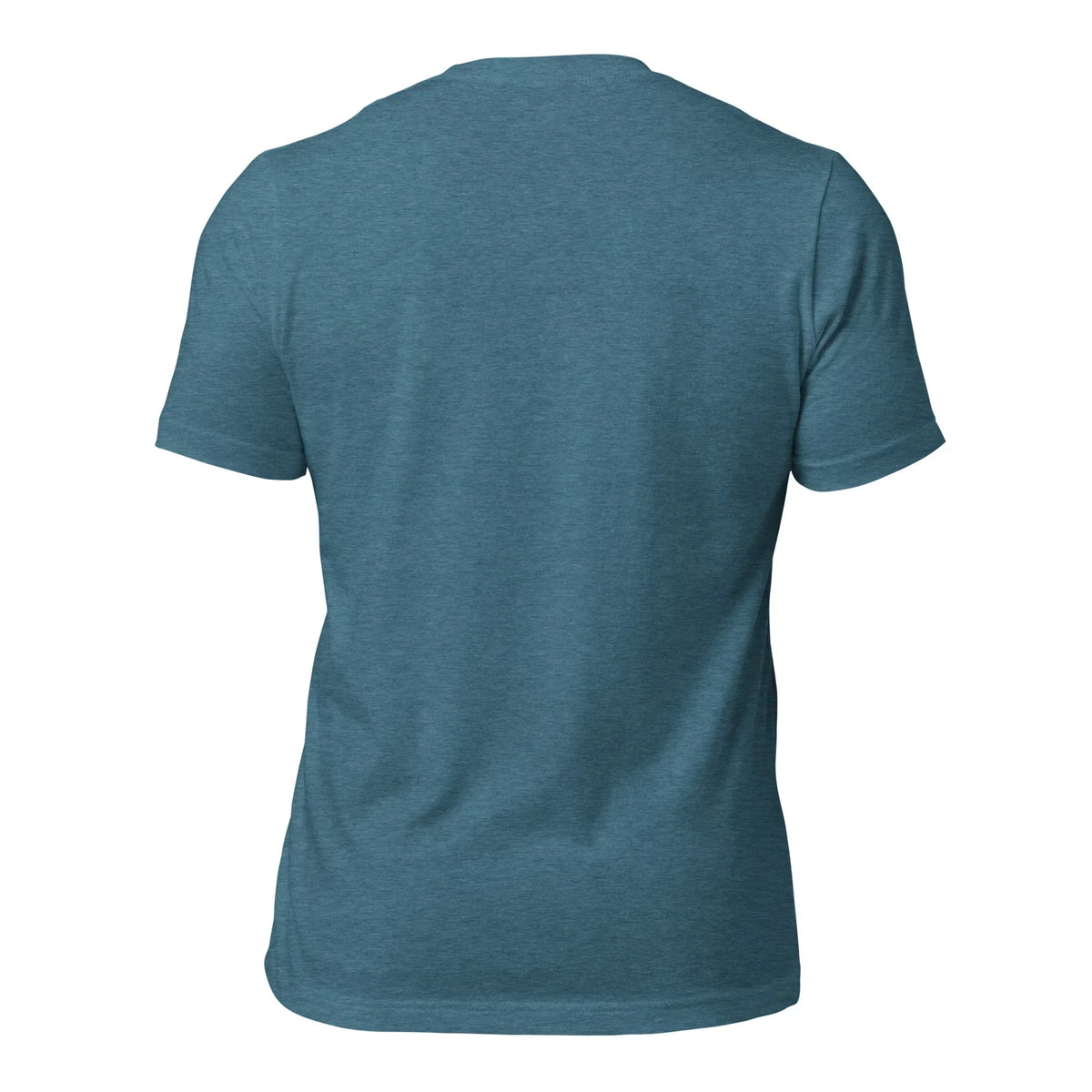 Rückseite eines blauen Unisex T-Shirts von CREWILD