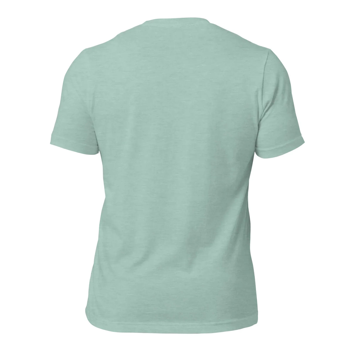 Rückansicht eines hellgrünen Unisex T-Shirts von CREWILD