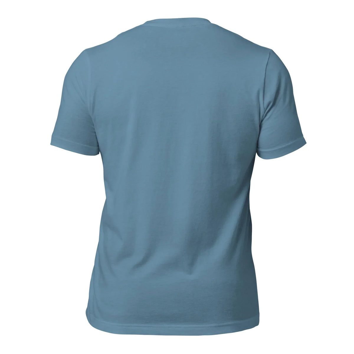 Rückseite eines blauen Unisex T-Shirts von CREWILD