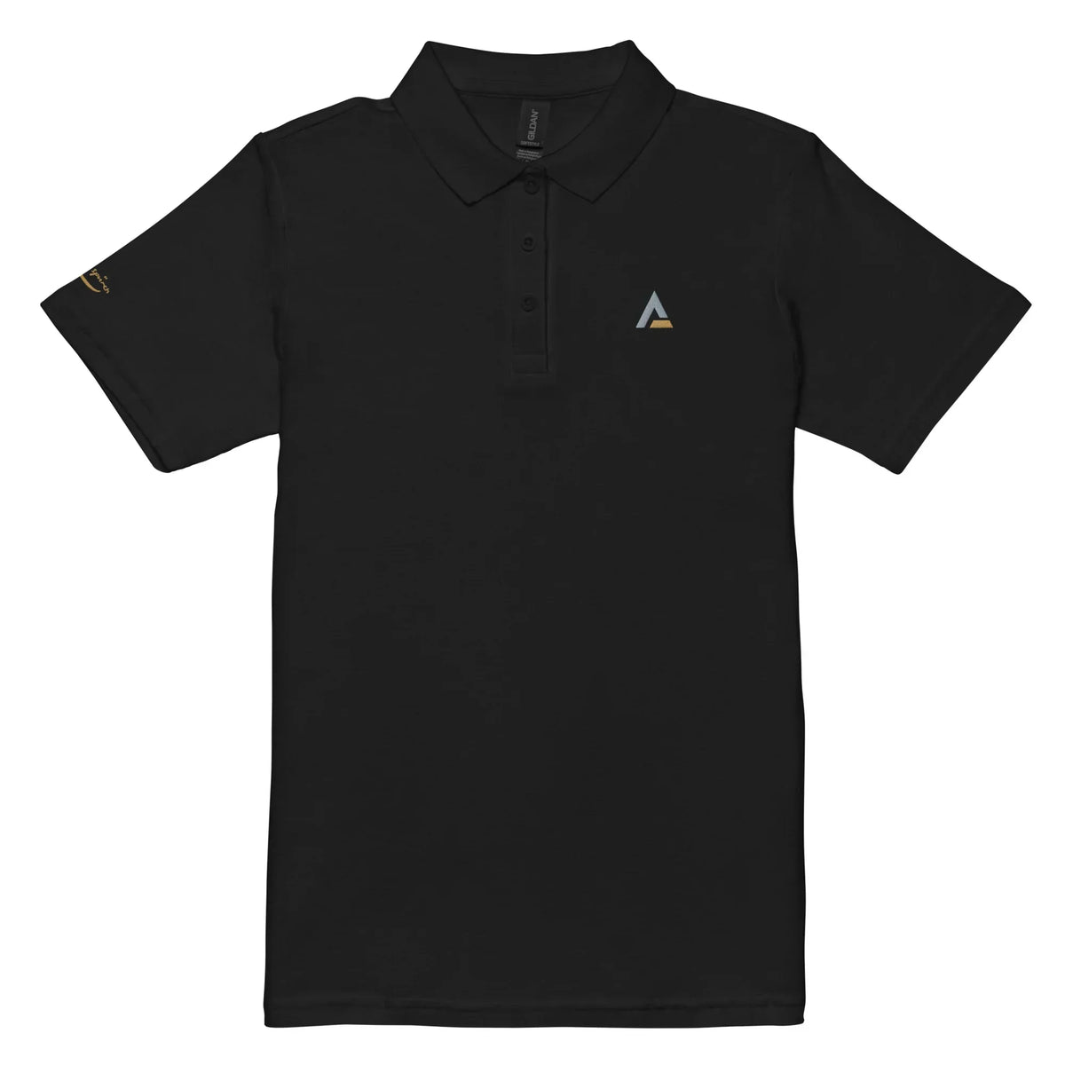 Piqué-Poloshirt für Damen (Schwarz) - Time Of Vibes