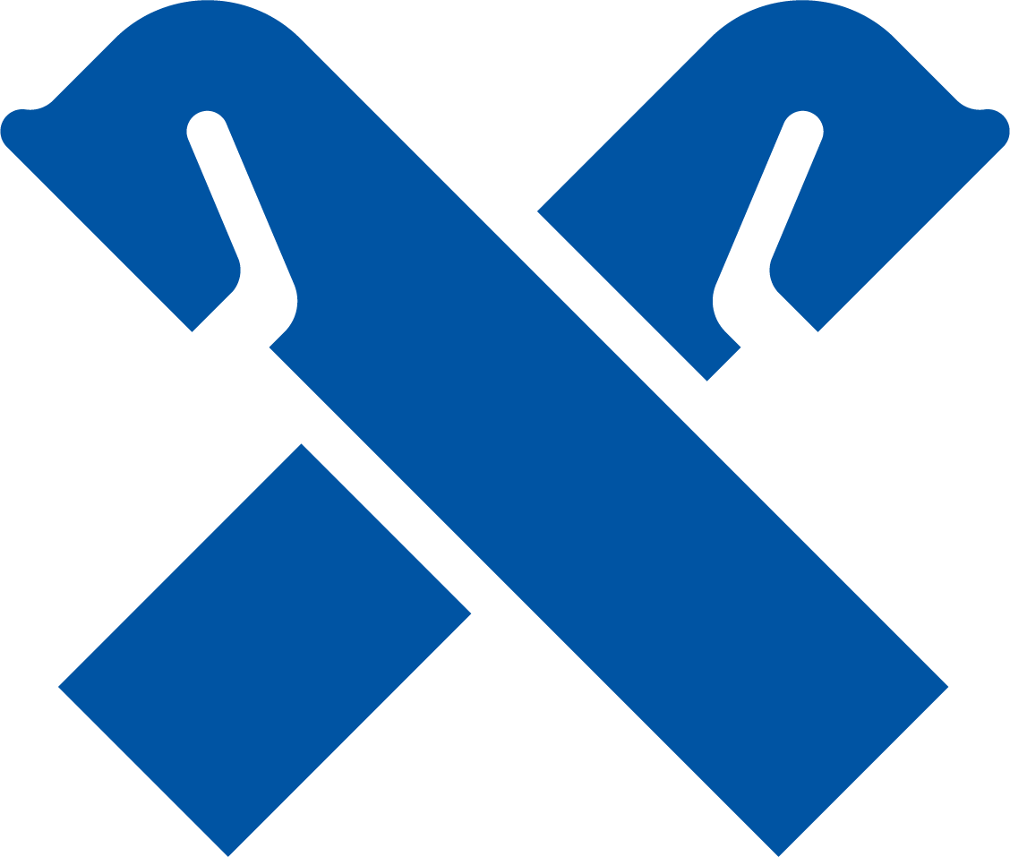 Blauer X-Logo mit stilisierten Elementen für personalisierbare Shirts &amp; Hoodies