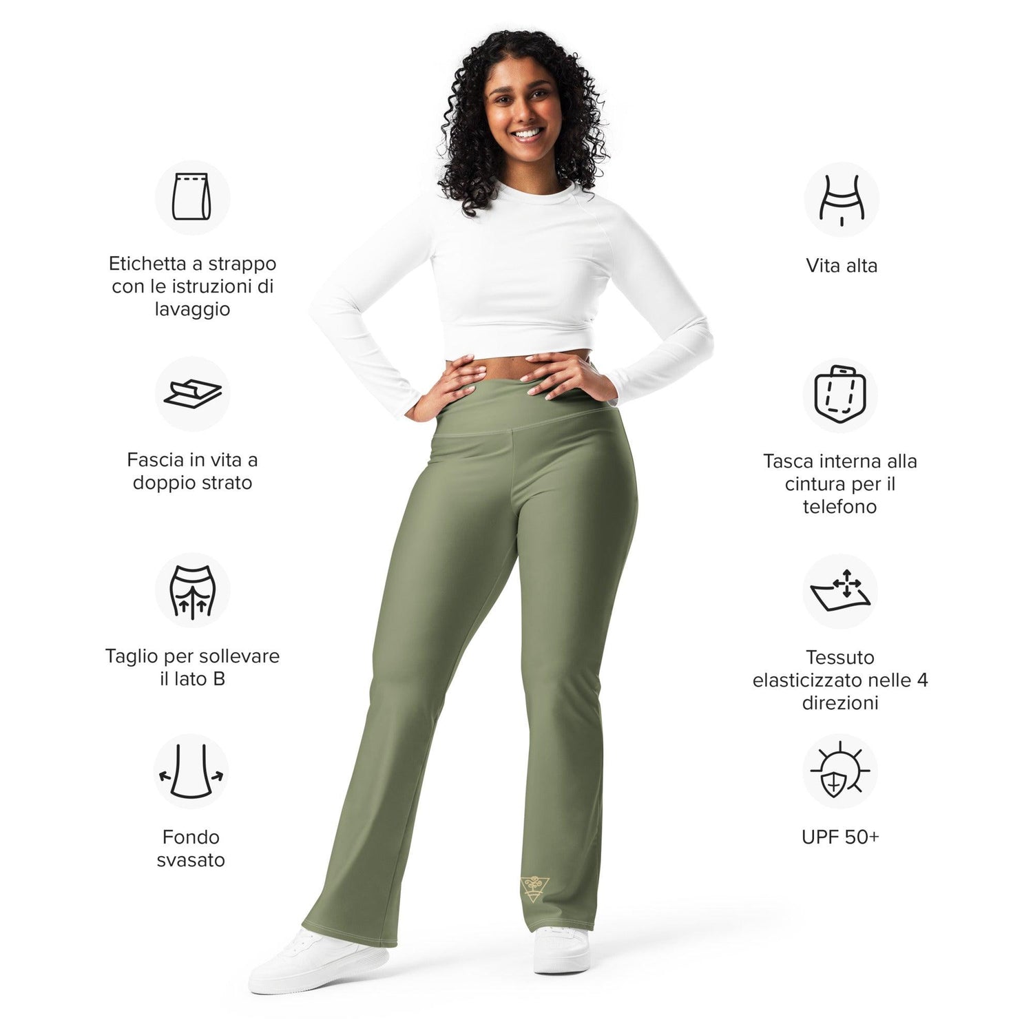 MAOB Leggins mit Schlag | Erde - Time Of Vibes