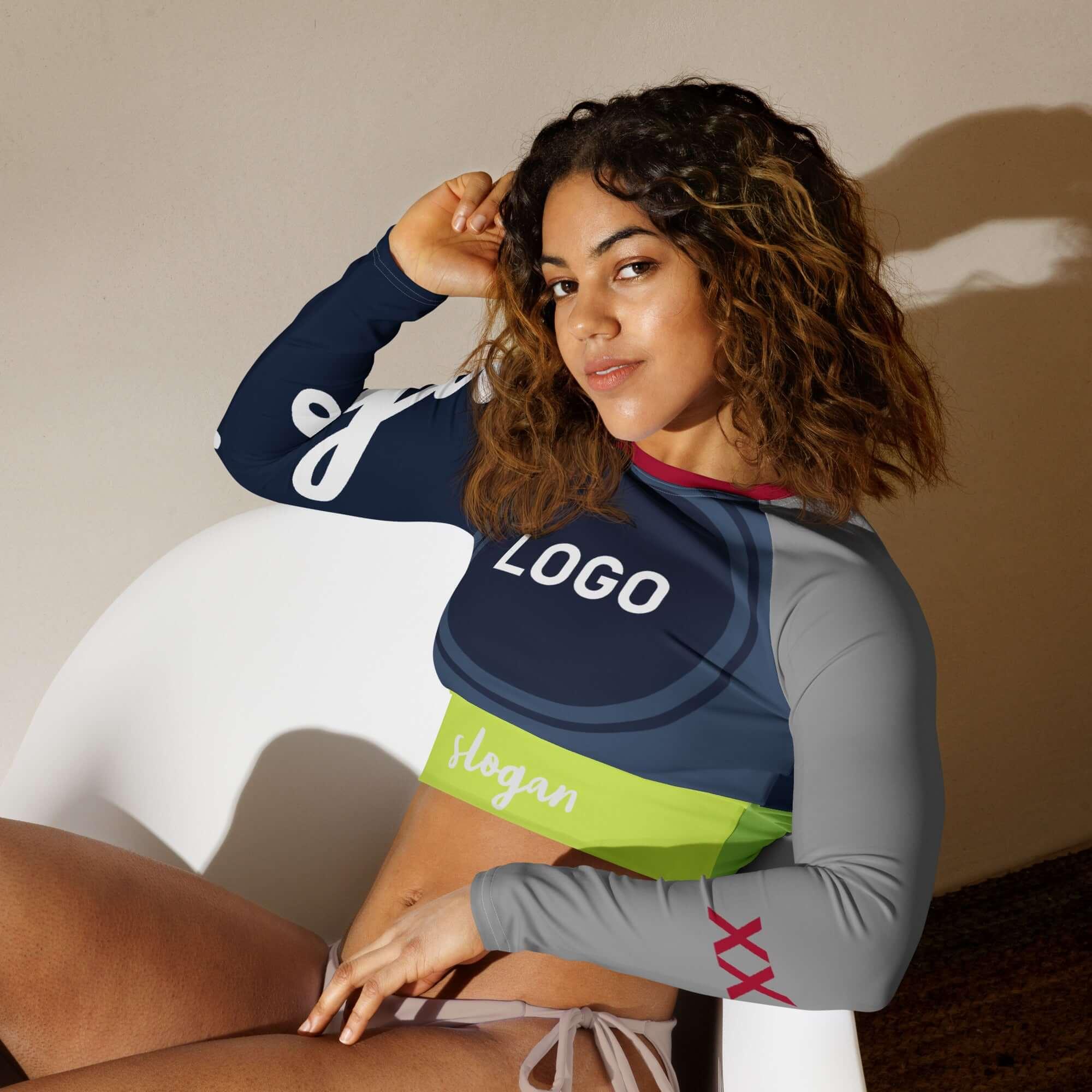 TOV Langarm Crop-Top * Damen - Time Of Vibes