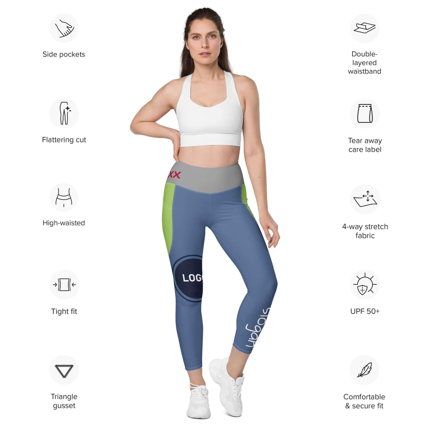 TOV Leggins mit Taschen * Damen - Time Of Vibes