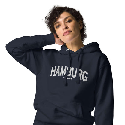 VIBES Hoodie City | HAMBURG (Blau/Weiß) * Unisex - Time Of Vibes