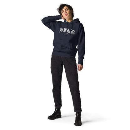 VIBES Hoodie City | HAMBURG (Blau/Weiß) * Unisex - Time Of Vibes