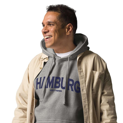 VIBES Hoodie City | HAMBURG (Grau/Blau) * Unisex - Time Of Vibes