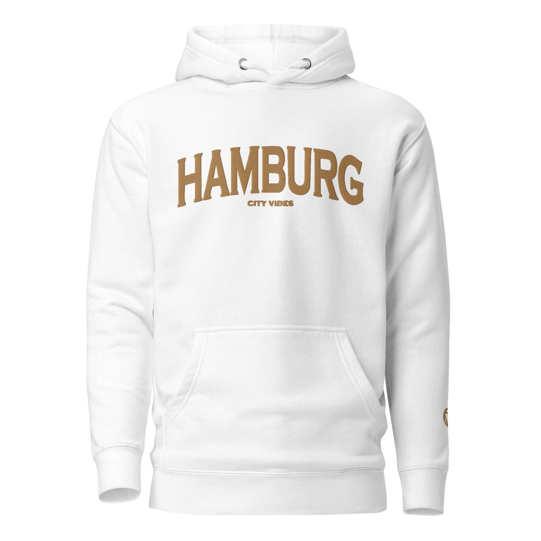 VIBES Hoodie City | HAMBURG (Weiß/Gold) * Unisex - Time Of Vibes