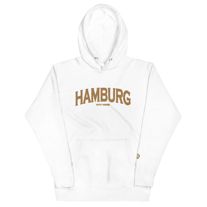 VIBES Hoodie City | HAMBURG (Weiß/Gold) * Unisex - Time Of Vibes