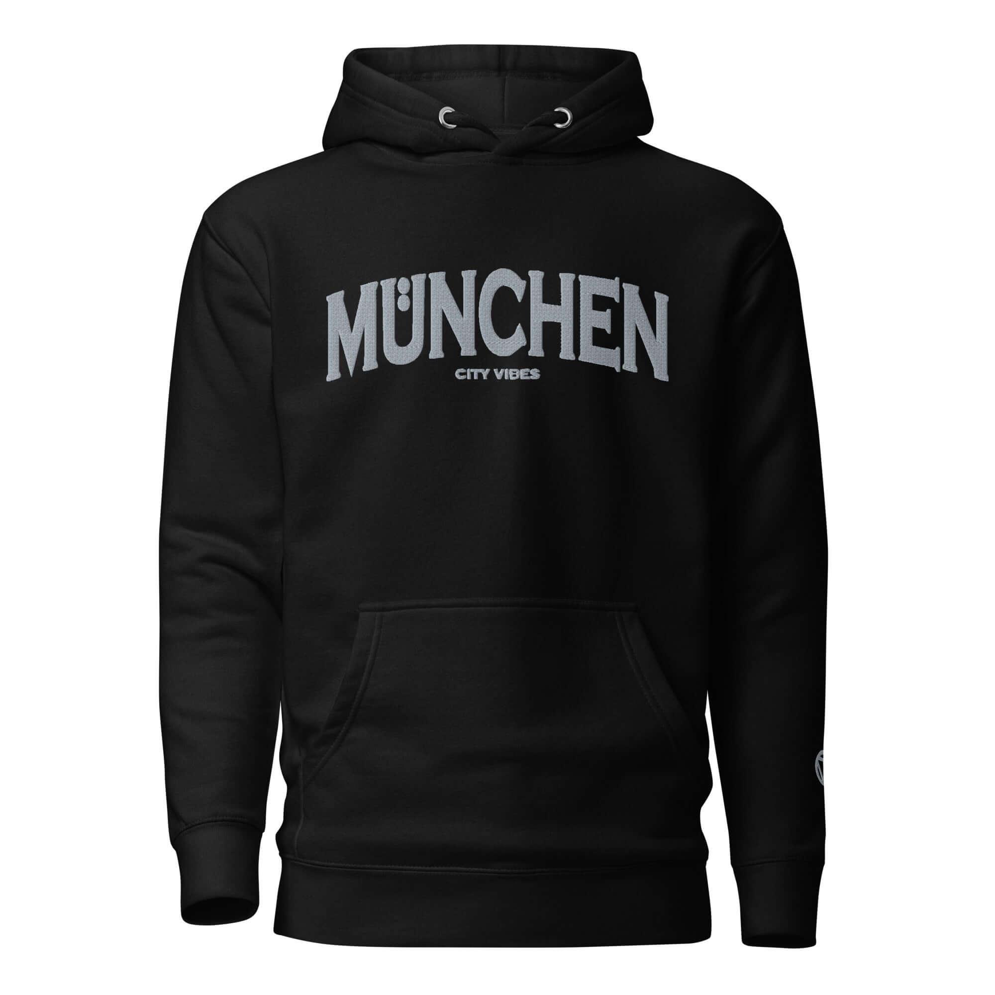 VIBES Hoodie City | MÜNCHEN (Schwarz/Grau) * Unisex - Time Of Vibes