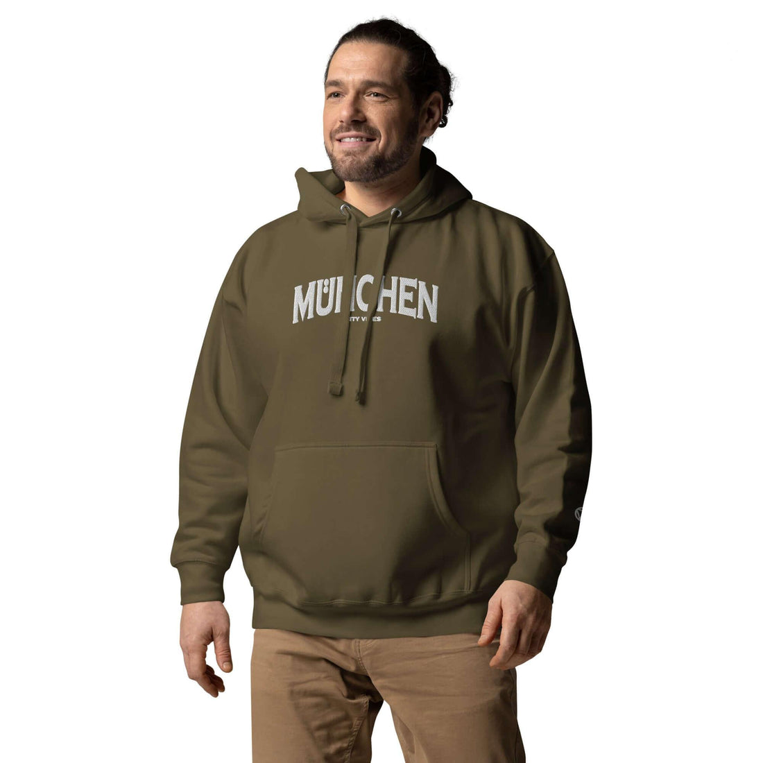 VIBES Hoodie City | MÜNCHEN (Grün/Weiß) * Unisex - Time Of Vibes