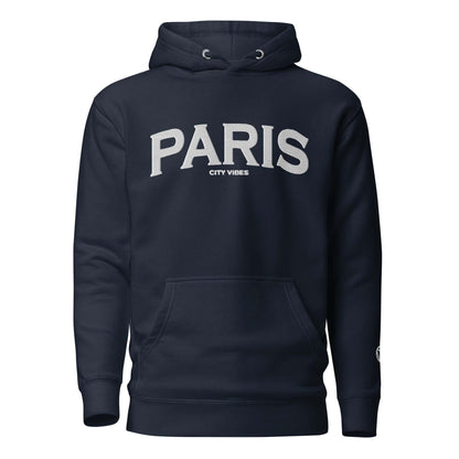 VIBES Hoodie City | PARIS (Navy/Weiß) * Unisex - Time Of Vibes