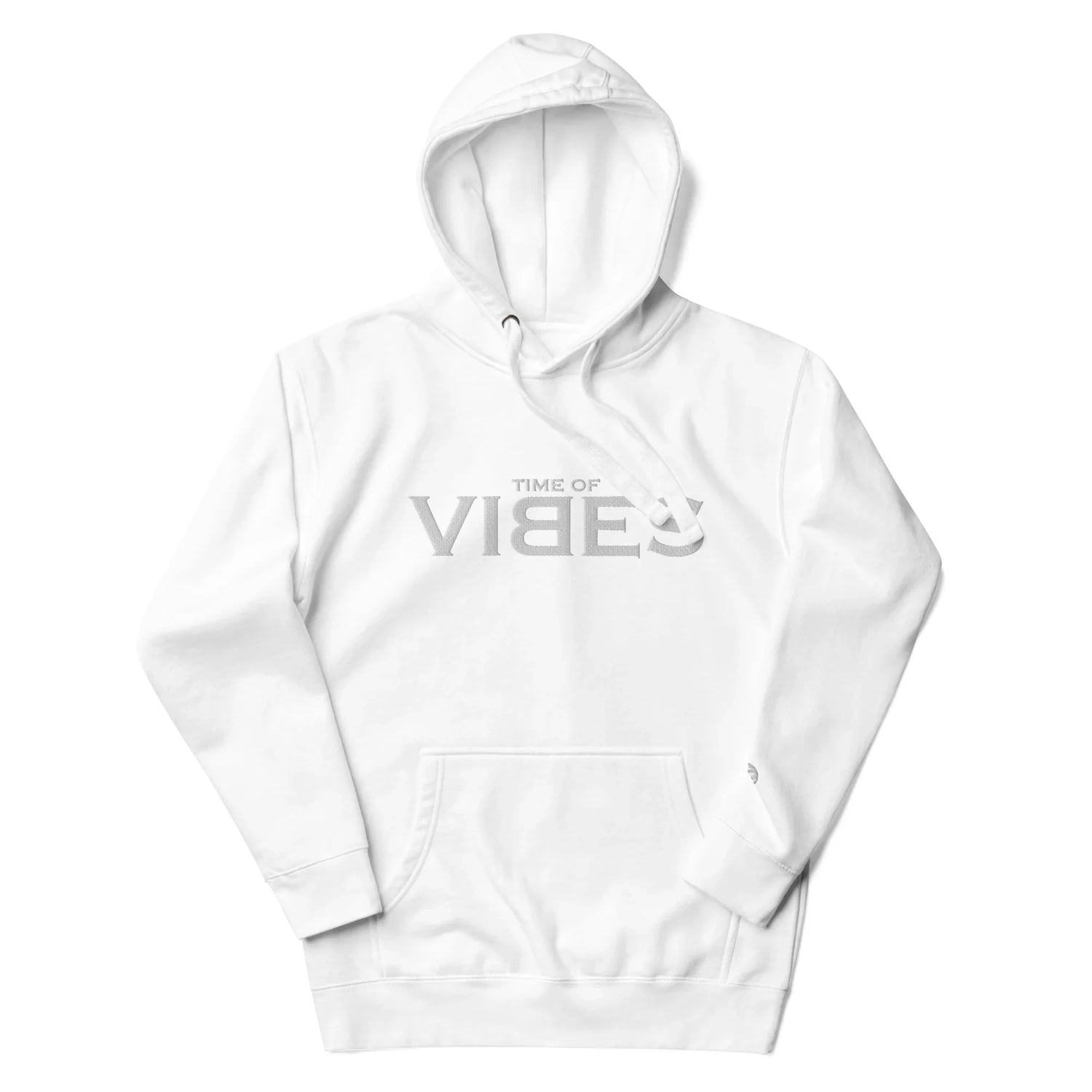 Weißer Hoodie mit silbernem &