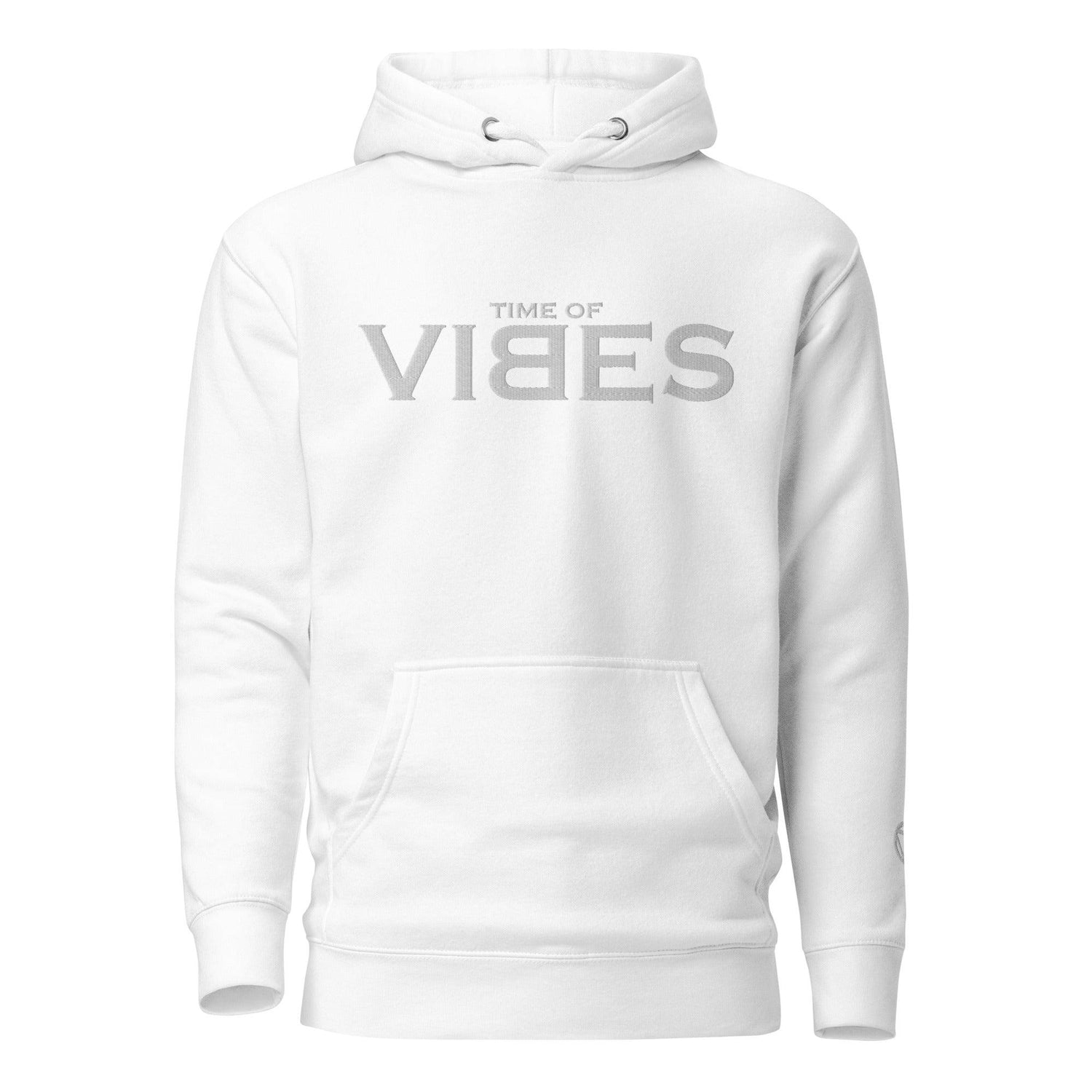 Weißer Hoodie mit Aufschrift &