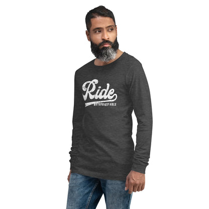 VIBES Langarmshirt | RIDE (Grau/Weiß) * Unisex - Time Of Vibes