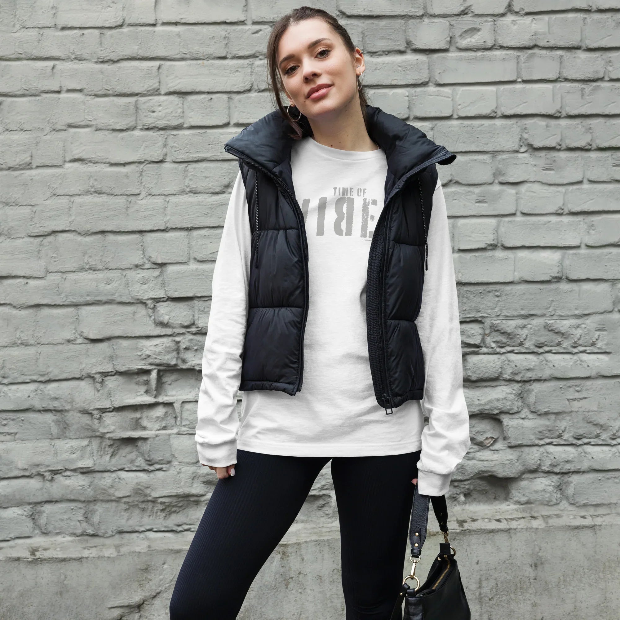 VIBES Langarmshirt TOV (Weiß/Grau) * Unisex - Time Of Vibes