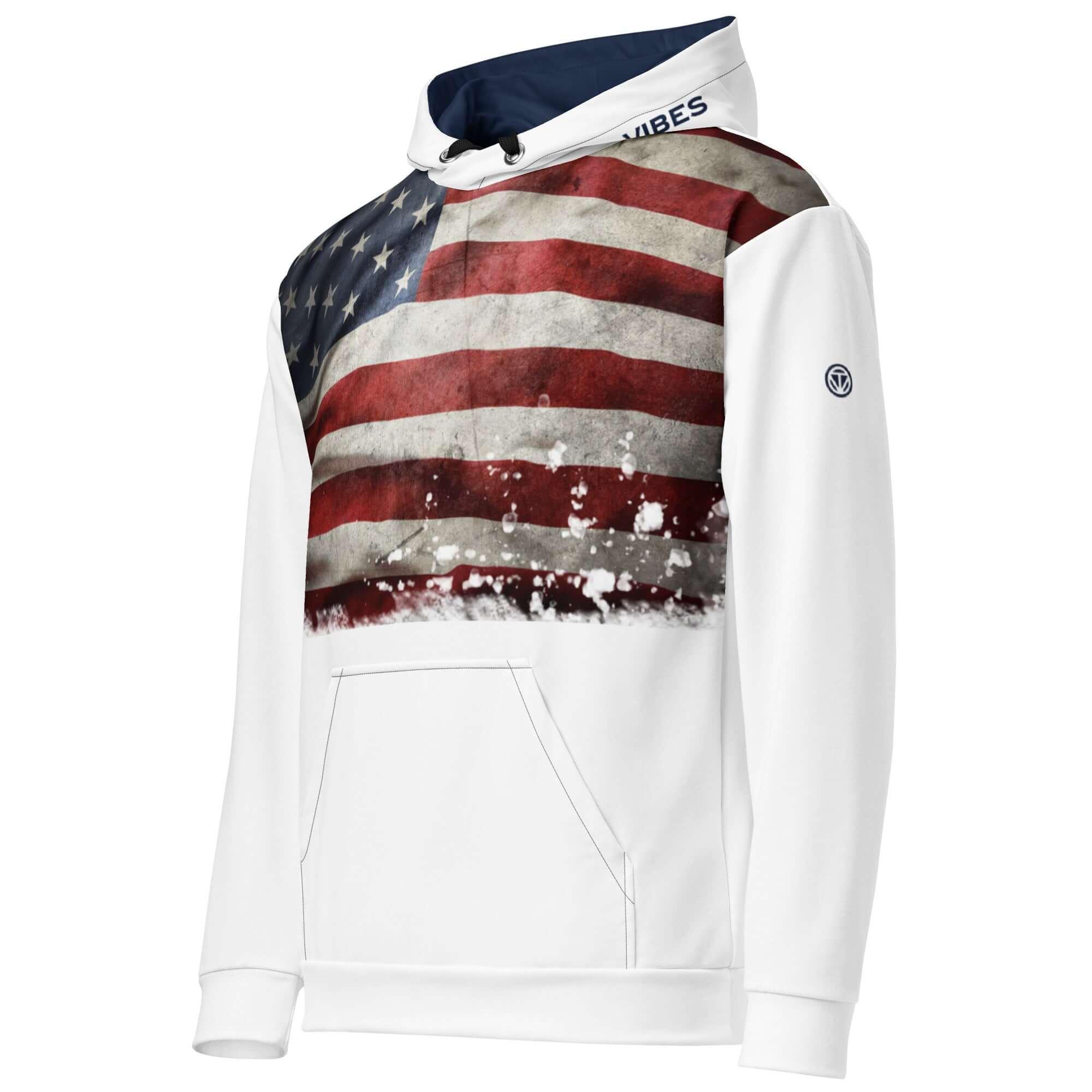 VIBES Premium Hoodie | USA (Weiß) * Unisex - Time Of Vibes