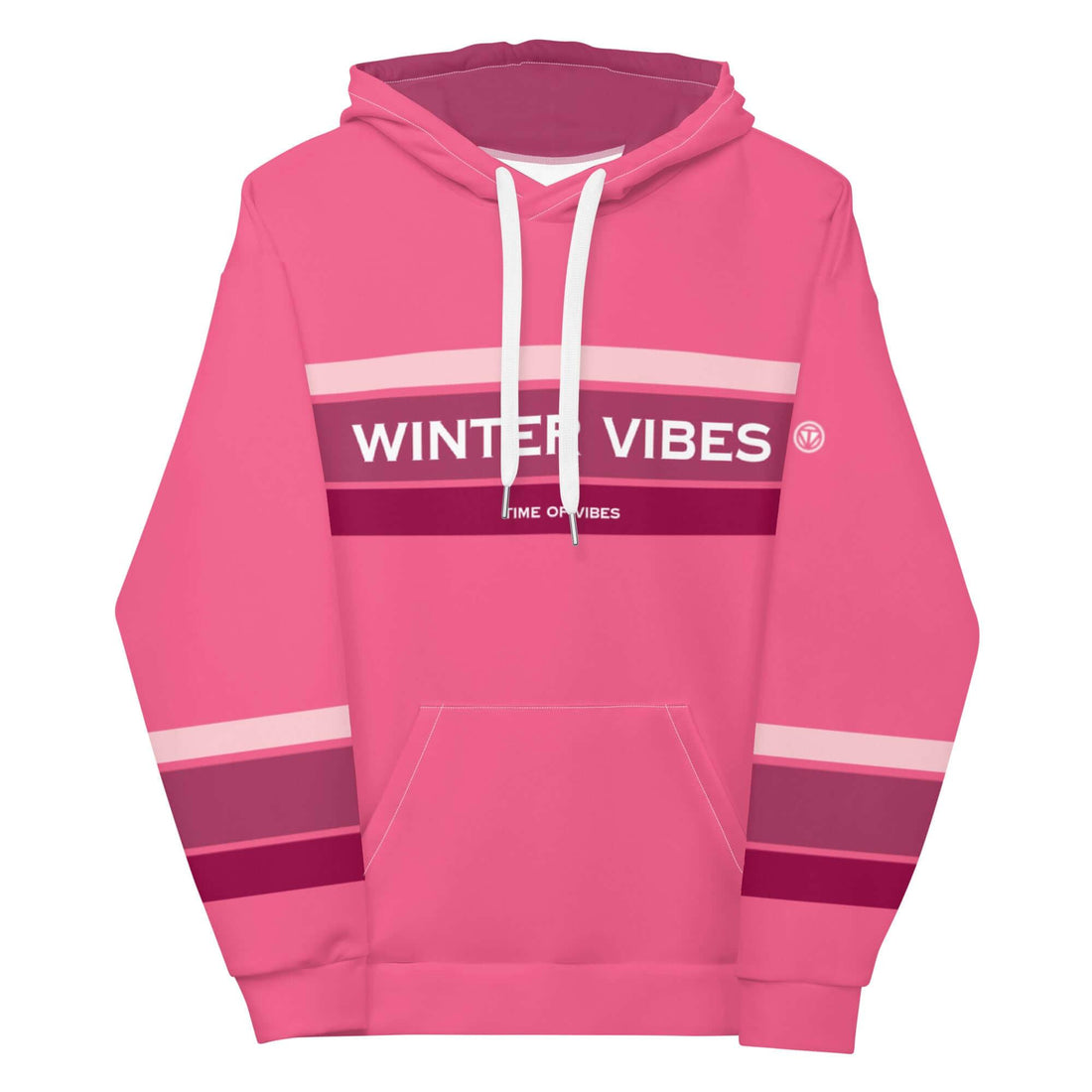 VIBES Premium Hoodie | WINTER (Pink) * Unisex - Time Of Vibes