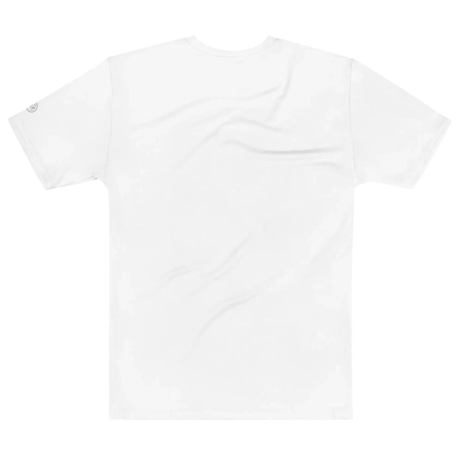 VIBES Premium T-Shirt Rückenansicht, weiß, dezentes Logo auf Ärmel, Unisex Basic