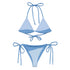 VIBES Schnür-Bikini WAVES (Hellblau) - Time Of Vibes
