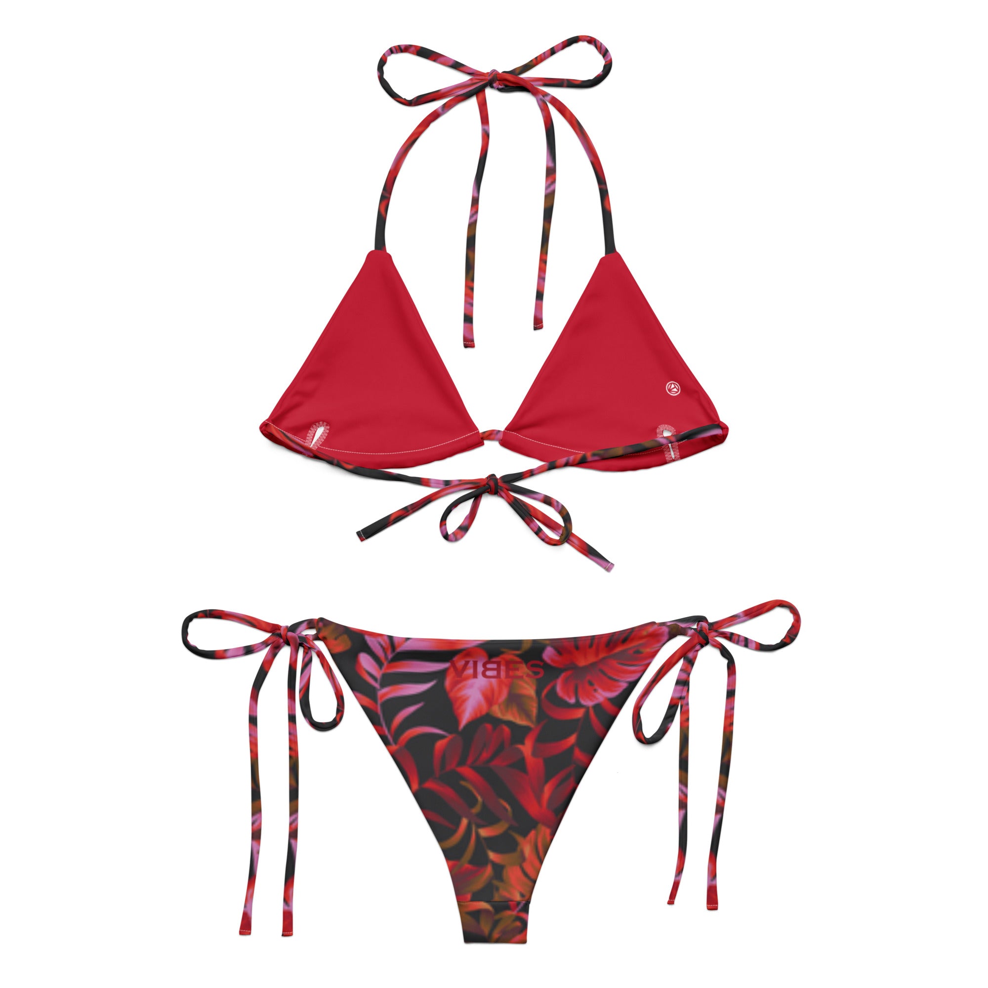 VIBES Schnür-Bikini LEAVES - Time Of Vibes