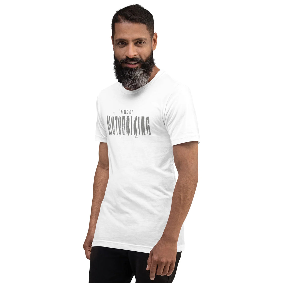 VIBES T-Shirt | MOTORBIKING (Weiß/Grau) * Unisex - Time Of Vibes