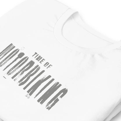 VIBES T-Shirt | MOTORBIKING (Weiß/Grau) * Unisex - Time Of Vibes