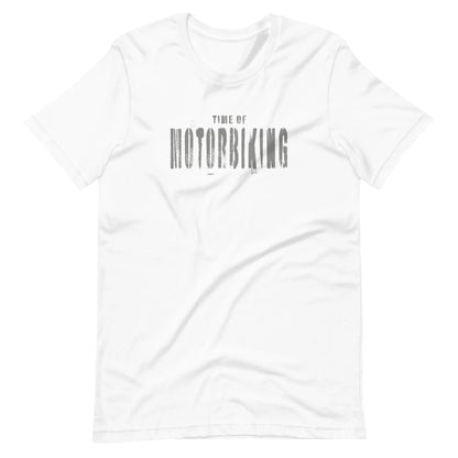 VIBES T-Shirt | MOTORBIKING (Weiß/Grau) * Unisex - Time Of Vibes