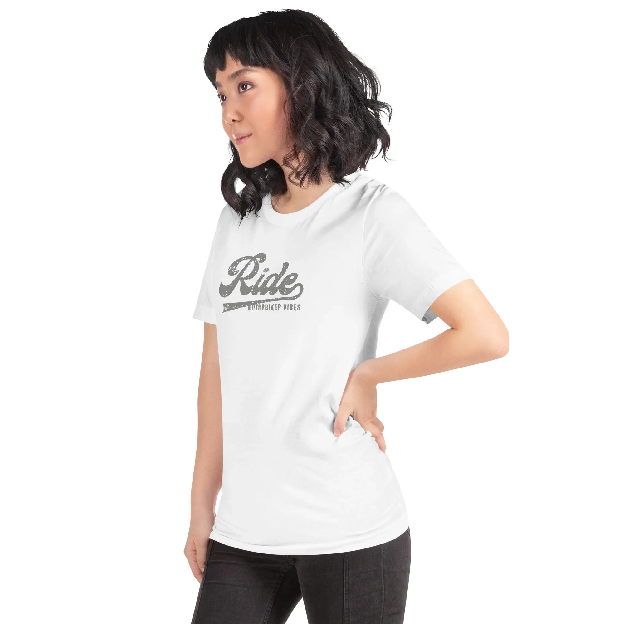 VIBES T-Shirt | RIDE (Weiß/Grau) * Unisex - Time Of Vibes