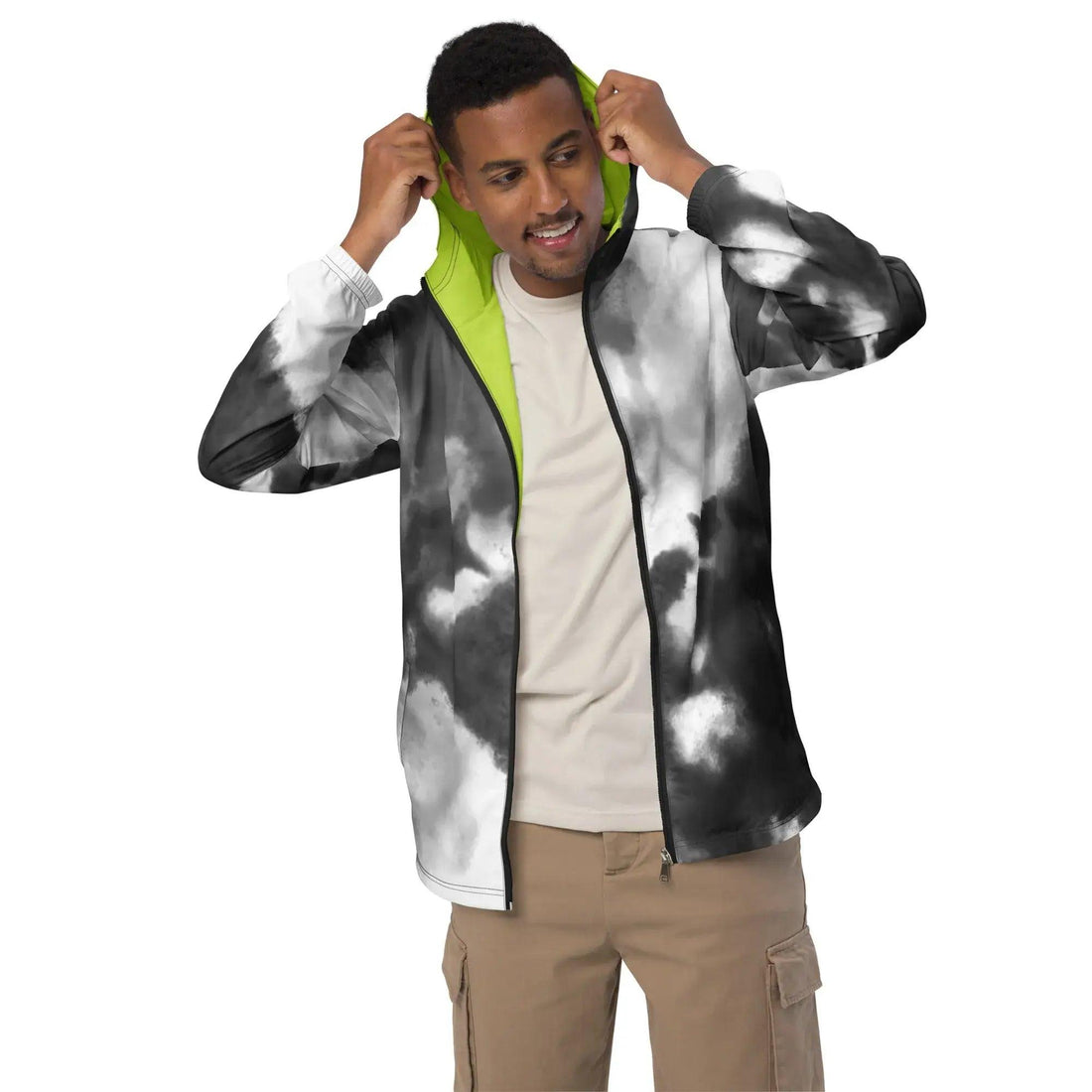 VIBES Windjacke | WATER (Grau/Grün) * Herren - Time Of Vibes