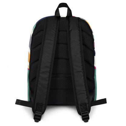Rückansicht des CREWILD Rucksacks COLORS mit gepolsterten Schultergurten und Rückenlehne