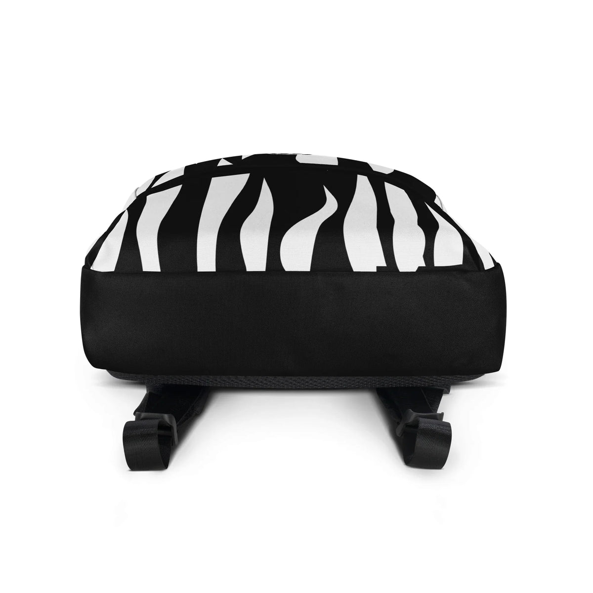 CREWILD Rucksack im Jungle-Design mit schwarz-weißem Zebramuster