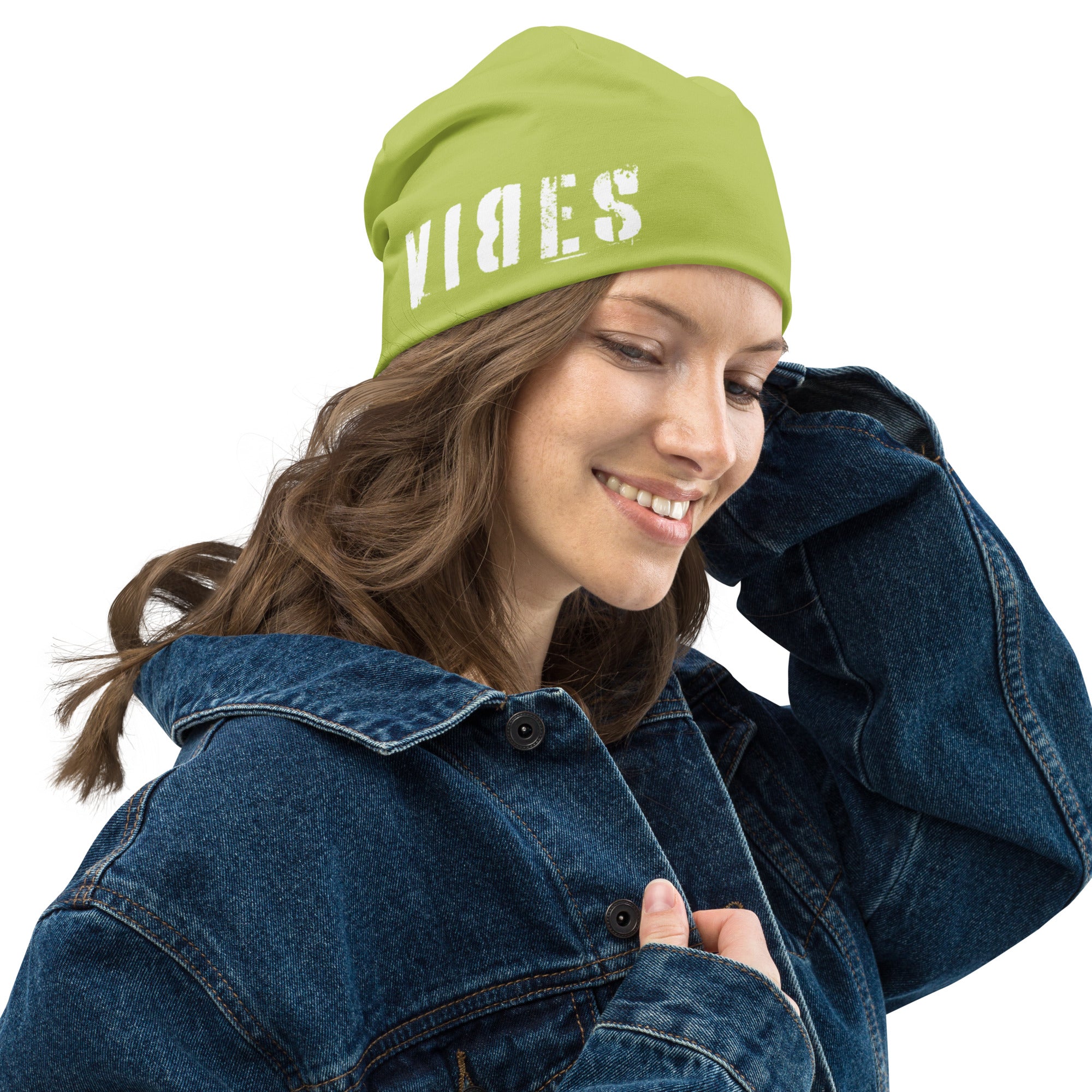 TOV Beanie | VIBES II (Grün/Weiß) * Unisex - Time Of Vibes