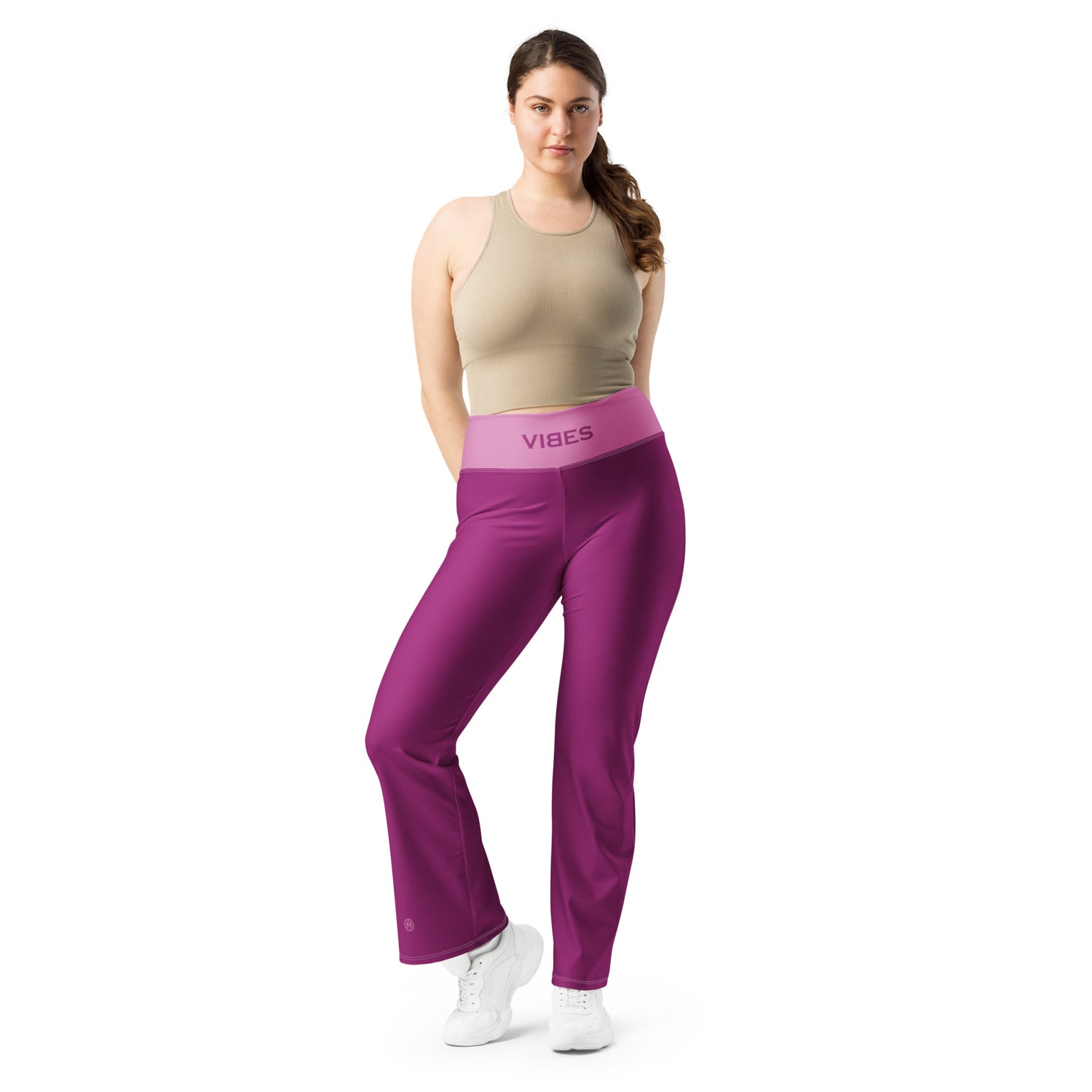 TOV Leggings mit Schlag | VIBES (Pink) - Time Of Vibes