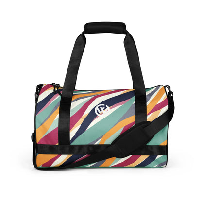 CREWILD Sporttasche in bunten Farben mit Wellenmuster und verstellbarem Schultergurt