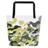 CREWILD Tragetasche mit modernem Camouflage-Muster in Beige, Grün und Grau