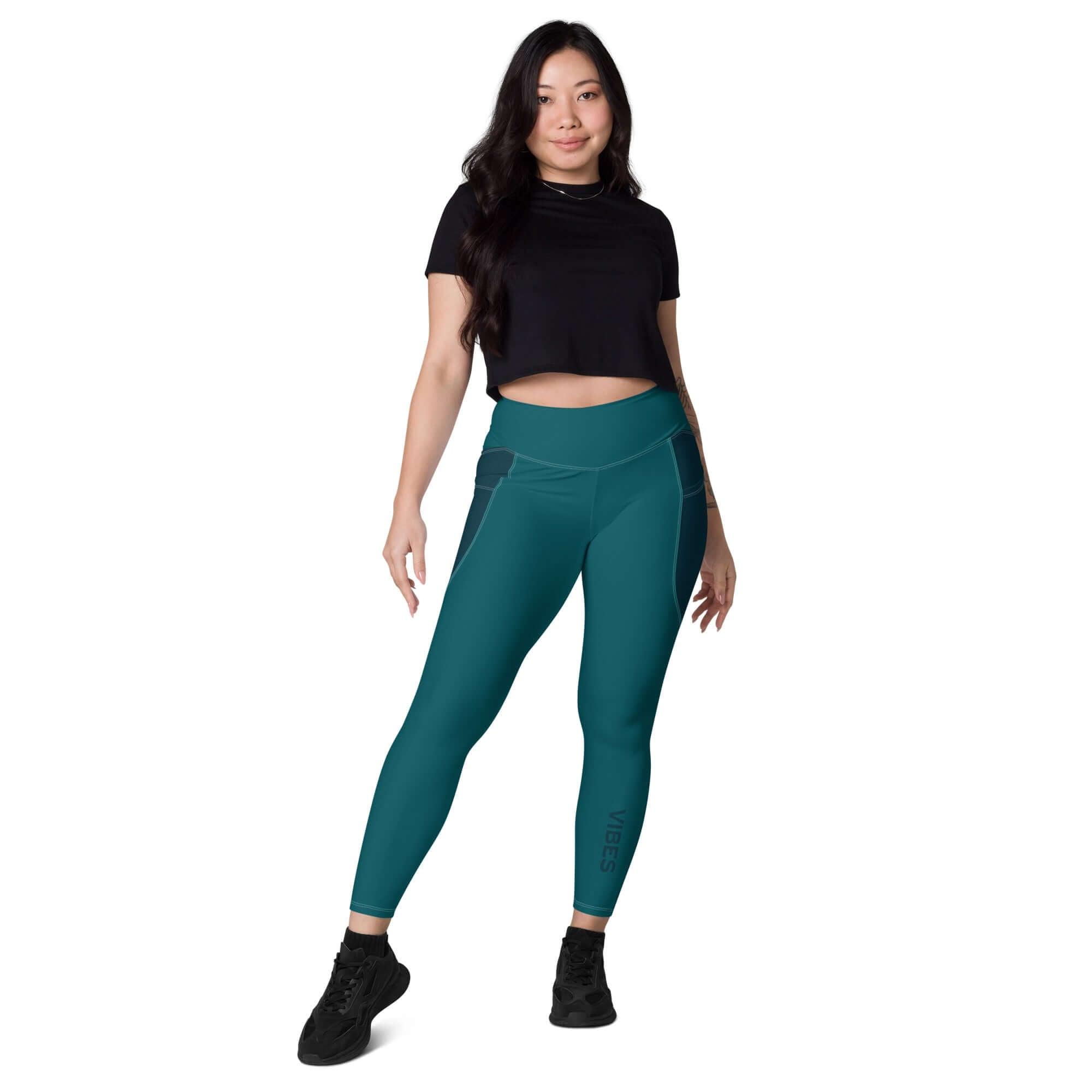 VIBES Leggings mit Taschen (Blau) - Time Of Vibes