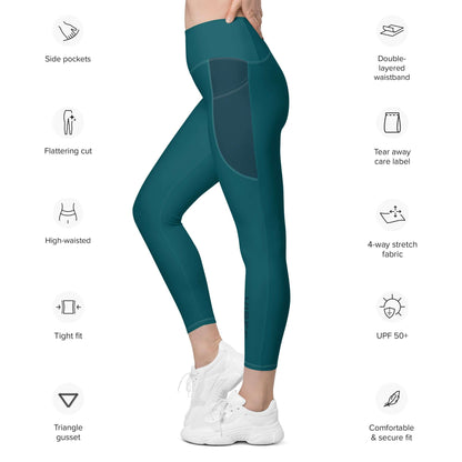 VIBES Leggings mit Taschen (Blau) - Time Of Vibes